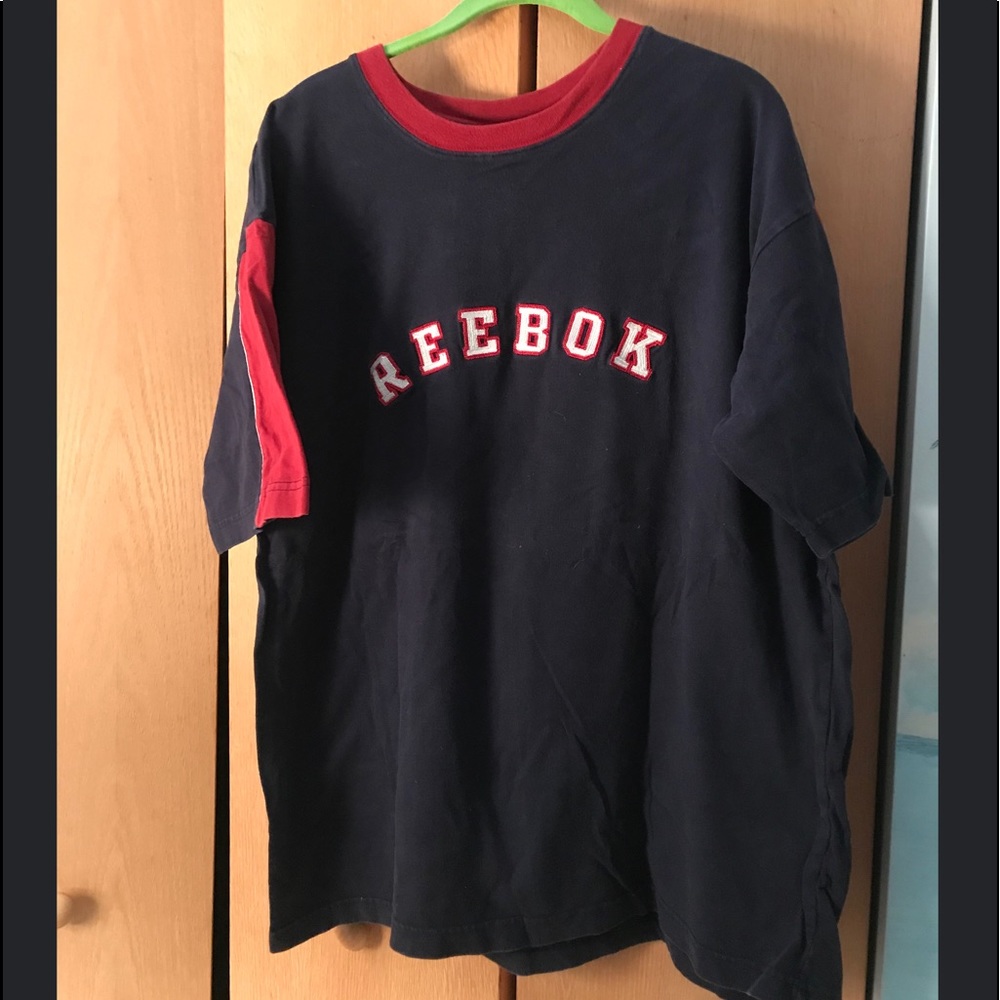 Reebok Tee Embroidered Logo Red white & Blue